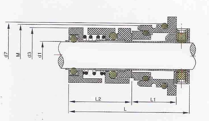 картриджное уплотнение Grundfos