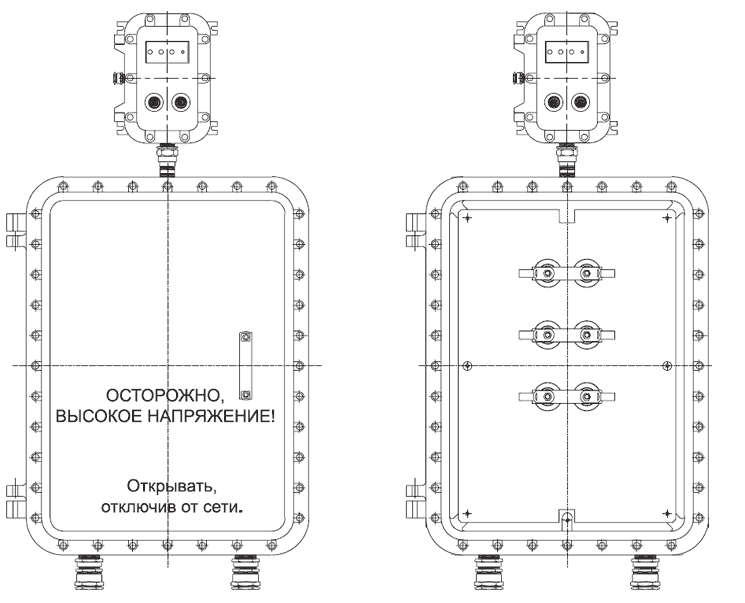 Взрывозащищенный щит УВР на 10 Квольт