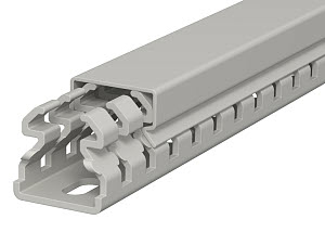 Кабель-канал перфорированный LKV 25x25x2000 мм ПВХ серый RAL7030