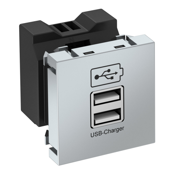 Розетка USB тип А двойная (2х0,6А или 1х1,2А)