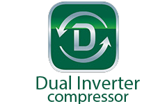 DUAL Inverter Compressor™ Компрессор с большей частотой вращения