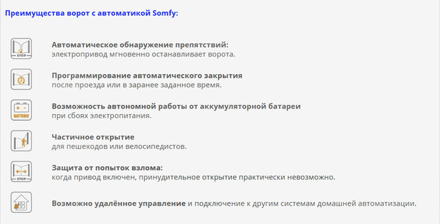 Автоматика для распашных ворот Somfy (Франция)