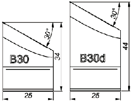 B30 30° Резец для снятия фаски